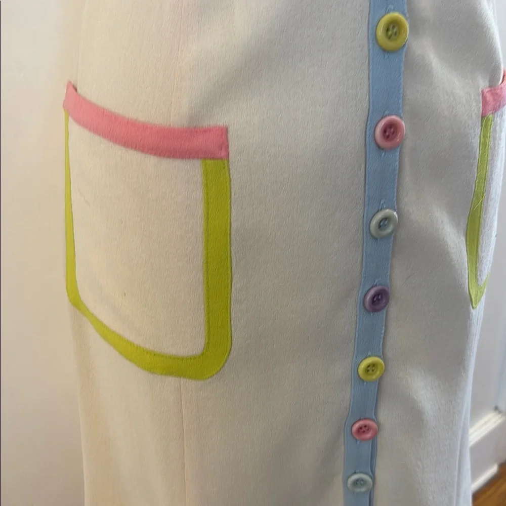 Colorful Button-Front Dress - Picture 3 of 7
